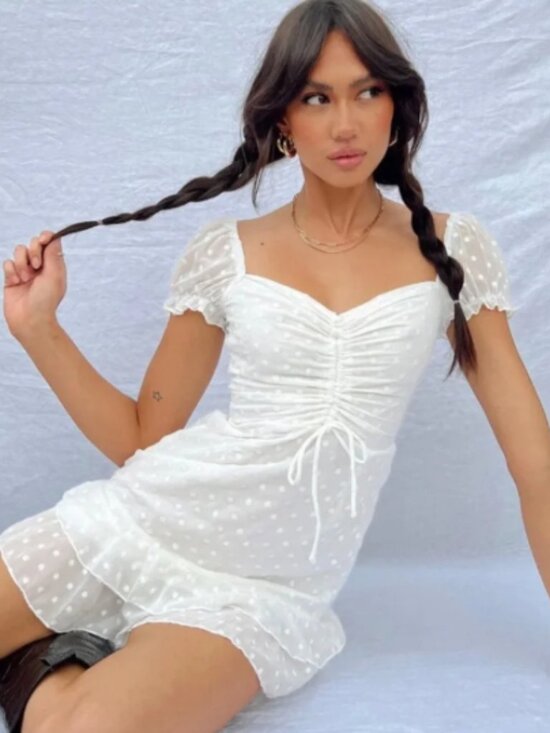 Princess Polly Dresses & Skirts - Princess Polly Mikail Mini Dress White